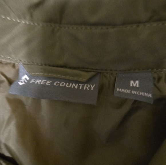 Free Country Quilted Olive Green Jacket Men's Size Medium - Picture 6 of 6